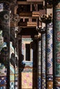 Exterior gallery of the Palau de la Musica Catalana by Lluis Domenech i Montaner. Barcelona, Catalonia. Royalty Free Stock Photo